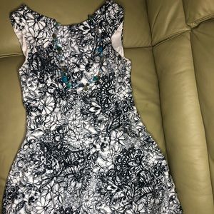 Flower printed dress